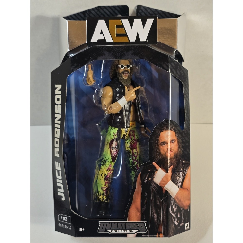 AEW Unmatched Series 12 Juice Robinson Boxed Wrestling Action Figure